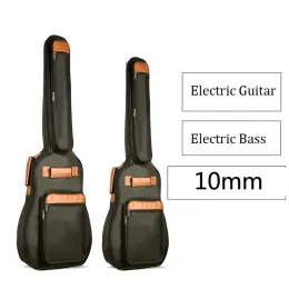 Casos 40/46 polegadas de guitarra eletrônica Bass Protect Dust Bag mochilas à prova d'água macia com estojo acolchoado de 10 mm