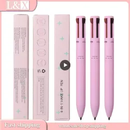 Enhancers Multieffect 4 i 1 eyeliner Eyebrow Pencil Contour Pen långvarig vattentät kosmetik Eyeliner Makeup Pencil Lip Liner Pen