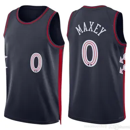Joel embiid basket jersey tyrese maxey maglie Allen 3 iverson cucite retrò uomo t-shirt sport cestino traspirante