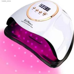 Secadores de unhas max UV 66 LEDS Lâmpada para secador de unhas Manicure Lâmpada de secagem de unhas 66LEDS Gel Varnish com LCD Display UV Lamp for Manicure Salon Y240419