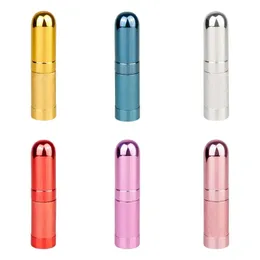 NOWOŚĆ 2024 10PCS 6 ml kula Bulk Perfume Bottle Spray aluminiowa rurka pusta butelka kosmetyczna przenośna mała szklana butelka 2. Aluminiowy spray