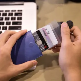 حاملي Dax V3 Mini Slim Portable Card أصحاب التصميم للرجال محفظة التدرج اللون 5 بطاقات المال قصيرة المرأة محفظة
