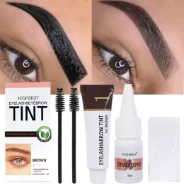 Enhancers Semi Permanent Eyelash Augenbrauenfarbstofftint Kit 2 in 1 wasserdicht