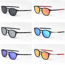 Trend mode polariserande solglasögon för män och kvinnor runda rammärke solglasögon utomhus sportglasögon förare fiske oky9439