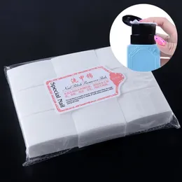 900pcs Nagel Baumwollpolitur Entferner Wischgel Reinigen Maniküre Lint-freie Wischtücher Reiniger UV-Gel polnische Papierpolster Handtuch Nagel Werkzeug