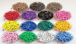 1 8 Inch Small Map Push Pins Map Tacks Plastic Head with Steel Point 100 pcsset 14 colors for option8124130