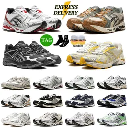 2024 Menino Mulheres Running Shoes Gel NYC Grafite Oyster Gray GT 2160 Creme Solar Power Oatmeal Pure Silver White Women Women Mens treinadores Kayano 14 1130 Sapato ao ar livre