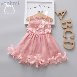 Abiti da ragazza Flower Fairy Girl Girl Abiti per bambini Summer Bambini Birthdate Principessa sera Abito Mesh Abito per bambini Costume da 0 a 3 Y D240419