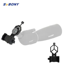 Teleskop Svbony Universal Cell Phone Adapter Montering Stöd Egelopulet Diameter 2548mm för binokulär monokulär spotting SCOPE Telescope