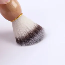 2024 Natural Badger Hair Mäns rakborste Barber Salong Män Ansiktsskägg Rengöringsapparat Rakningsverktyg Razor Brush med trähandtag säkert,