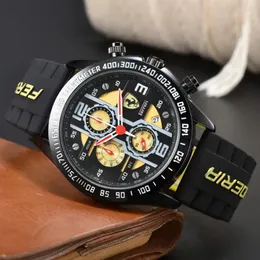 Ferrar Wrist Watches for Men 2023 Novos relógios masculinos All Dial Work Quartz Assista de alta qualidade Brand de luxo Cronógrafo Relógio Fashion Borth Belt Type Dhgate