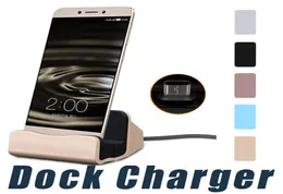 Universal Quick Charger Docking Stand Station Cradle Зарядка синхронизации для Samsung S6 S7 Edge Примечание 5 Тип C Android с розничной B6829270