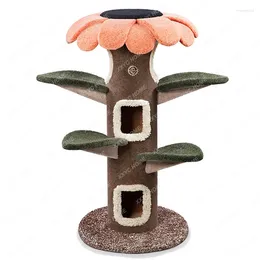 Cat Carriers Climbing Frame SUNFLOWER Tree Castle Nest Pet Cage For Pour Chat Jaula Para Gatos