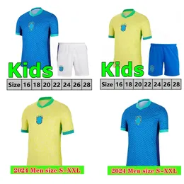 Novo 2024 Brasil Jersey Vini Jr Jerseys de futebol Camisetas