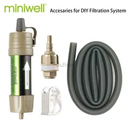 First Aid Supply Miniwell L630 Personal Camping Purification Water Filter Straw for Survival or Emergency Supplies d240419