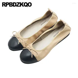 Casual Shoes 11 Spring Autumn Round Toe Women Bow China Large Size Wide Fit Designer Slip On 2024 Ballerina 10 Foldable Ballet Flats