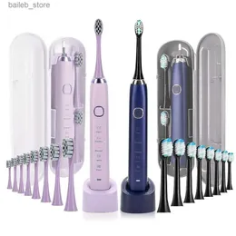 Tandborste Sonic Electric Toothbrush Intelligent Ultrasonic Tand Whitening Laddning av vuxen Tandborste Sarmocare S100 med 8-huvudborste Y240419
