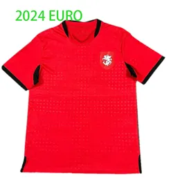 2024 Euro Cup Soccer Jersey Ghakvetadze Neue 2025 Georgia Nationalmannschaft Fußball -Hemd Männer Kinder Kit