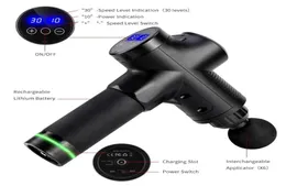 Elektrisk rlaxyoo massage pistol S3 30 växel fascia pistol djup vävnad hals kropp bakmuskel massager avkoppling smärtlindring övning 21038637489