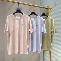 2024 AMIS MENS WOMENS DESIGNER Tシャツ夏のTシャツファッショントップスLUXURYSブランドユニセックススタイルコットンTシャツUSサイズS-XL