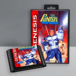 Kartlar Sega Megadrive Genesis Video Oyunu Konsolu Kartuşu için Punish MD oyun kartı 16 bit