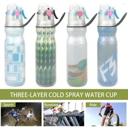 Water Bottles Sports Bottle Insulated Mist Spray With Capacity For Travel Gym Bpa-free Leak-proof Drinking Men