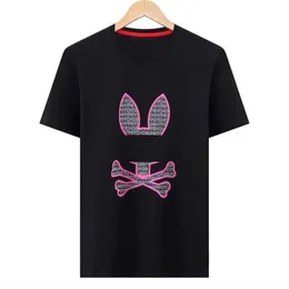 Psychologiczne koszulki Psyco Rabbit T Shirt American Designer Business Fashion Tees Mens Women USA High Street Polos Skull Rabbits Bunny 41lk