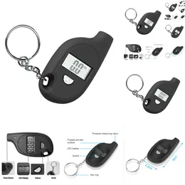 Mini Keychain Style Gauge Digital LCD Display 2-150 PSI Tire Air Lusion Meter for Car Auto Motorcycle Tool GPS