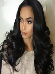 Peruvian Human Hair Wig Loose Wave Lace Front Wigs 130150180 Density Gluless Full Lace Wigs With Baby Hair For African American5923875167