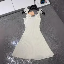 платья для женщины Miui одежда Roupas Miui Luxury Heavy Industry 3D -цветок импортированная пряжа