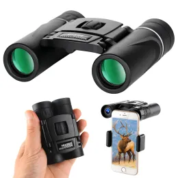 Telescópios Binocular de caça portátil 40x22 HD Binóculos dobráveis Telescópio Bak4 FMC Optics Mini Telescópio Binocular