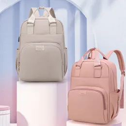 Çantalar 2022 Yeni USB bebek bezi çantası bebek bakımı büyük kapasiteli anne sırt çantası moli analık ıslak çanta su geçirmez bebek hamile çanta bez çanta