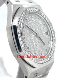 Audemar Pigue Mens Watch Automatic Watches Audemar Pigue Royal Oak Platinum 36 мм диамант Zifferblatt/Blende FNZ1