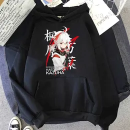 Herren Hoodies Sweatshirts Cartoon Genshin Impact Hoodies Harajuku Jugendliche Mode Männer Frauen Kawaii Hu Tao Grafik Xiao Genshin Pullover Sweatshirt Tops T240419