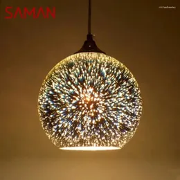 Kronleuchter Saman Nordic Color Glass Pendent Lamp