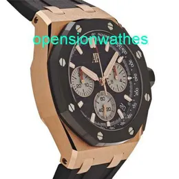 Audemar Pigue Luxury Watches Men's Automatic Watch Audemar Pigue Royal Oak Offshore 26420RO OO A002CA.01 Automatisk kedja Up Timing Code Tabell fnty