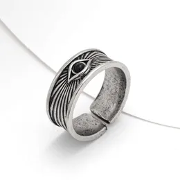 Temu Gods Eye Ring Mens Fashion Design Personalized Index Finger Middle Single Open
