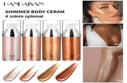 Handaiyan Body Luminizer Bronzer Highlighter Liquid Gray Shimmer Shimmer Glow Rose Gold Gold Makeup Rackup454780