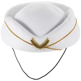 Berets Cowboy Hat for Men Performance Performant Attendation Airline Steardess Driceer Decorative Cosplay Accessories Miss Miss