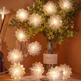 40100 LED LED Fiber Opty Fairy Lights مقاومة للماء LED Starburst Fireork Light Flower Flower String Light For Party Tree Decor 240409