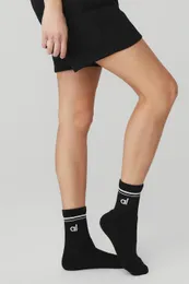 Al Yoga Socks Sports Leisure Хлопковые чулки Four Seasons Unisex Черно -белый аксессуар 240415