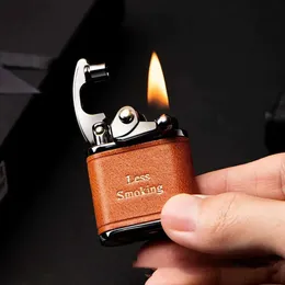 Zorro Exquisite Retro Kerosene Lighter, High-end Creative Handmade Leather, Personalized and Trendy Holiday Gift for Boyfriend