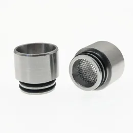 810 Anti fried Oil SS Drip Tip with Filter Net Rainbow Color Stainless Steel Wide Bore Mouthpeice for 810 Thread Tank Atomizer ZZ