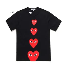 Play T-Shirt Men's T-Shirts Designer Tee Men's T-Shirts Com Des Garcons Cdg Invader Artist Edition Play Shirt Little Red Heart Fashion T 6859