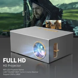 Proiettore Yersida YD10 Mini LED portatile LED 800*480p Proiettori di risoluzione Supporto video HD Full HD per Home Outdoor Cinema Movie LCD 240410