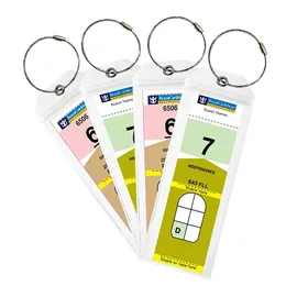 Cruise Taggar Bagage Tag Holders For Royal Caribbean Celebrity Cruise Ship With Zip Seal Steel Loops Thick PVC 240418