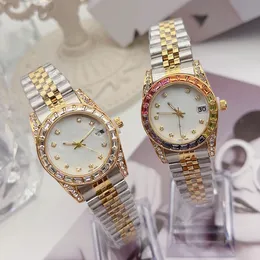 RX Rainbow Watch für Frauen 31mm 316 316 Edelstahl -Stahlgurt Schmetterling Schnallen Quarz Bewegung mit Kasten höchste Thekequalität Jubiläumsgeschenk mit Schachtel 005