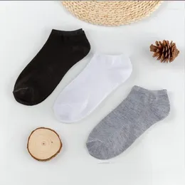 Frauen Socken 10 Paare/Los kurzer Männer Lot Feste Farbe Schwarz weiß grauer atmungsaktiver Baumwollsportmännchen