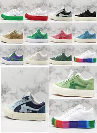 2020 New Creator Golf Le Fleur One Stars Ox TTC Canvas Shoes Tyler The Creator Trending Mens Platform Trainers Men Woman Causal SP4106705