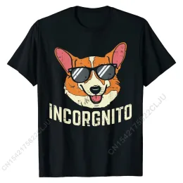 Tシャツincorgnitoシャツ面白いウェールズコーギーフェイスドッグ犬のしゃれギフトTシャツクーポンメンTシャツ夏tシャツコットンシンプルなスタイル